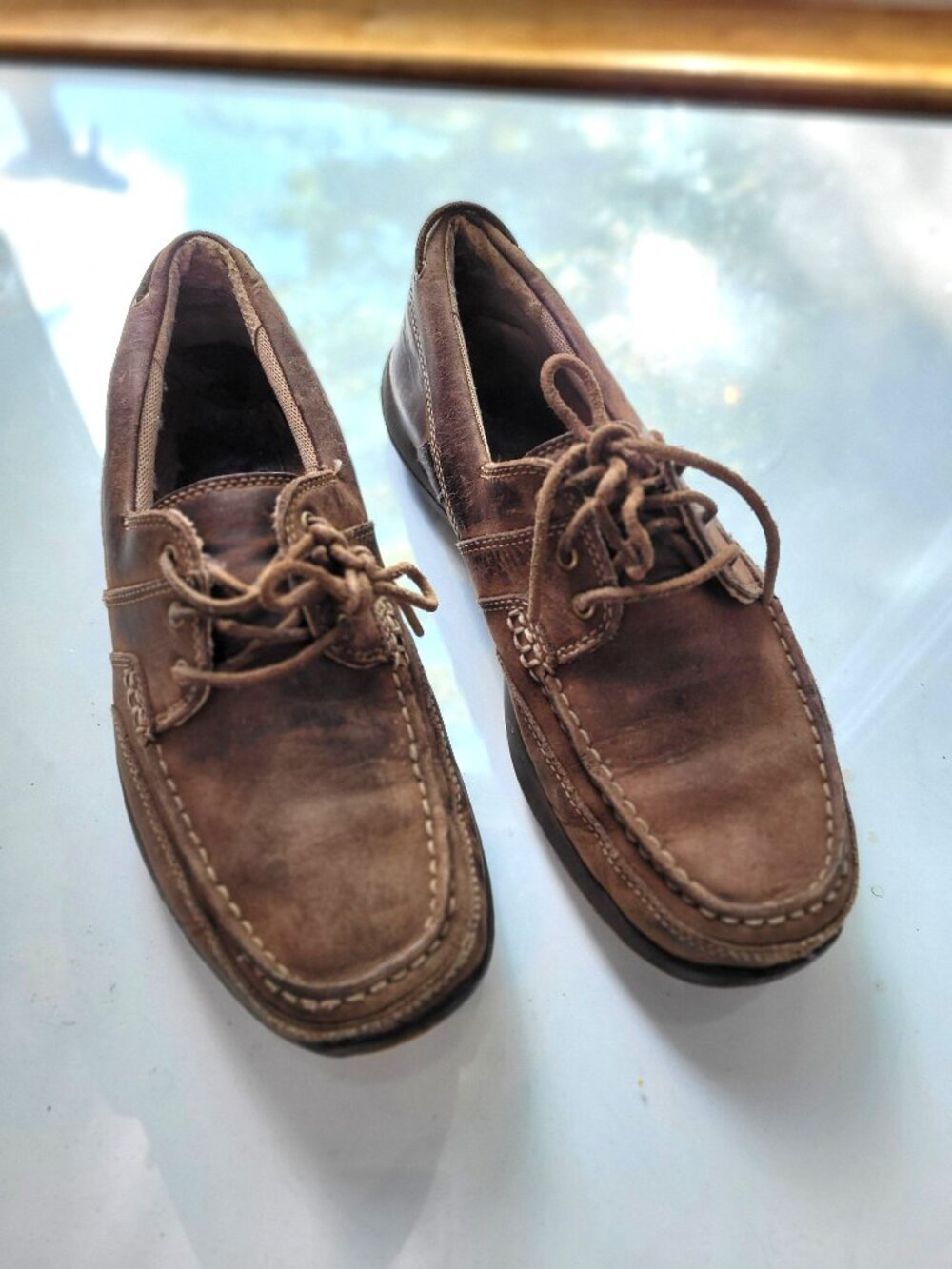 Sperry Men's Brown Leather Boat Shoes Size 7.5